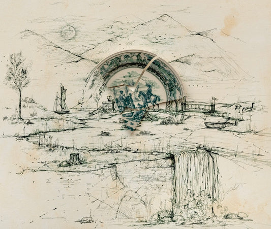 "Fragmented in Green with Moon and Mountains" (exhibited at the Royal Academy in London)
