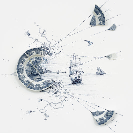 NEW: Signed Limited Edition Print of "Sailing Ships with the Wanderer and Gulls"