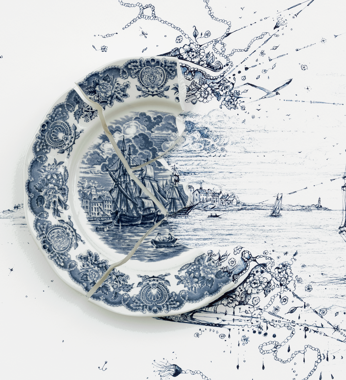 NEW: Signed Limited Edition Print of "Sailing Ships with the Wanderer and Gulls"