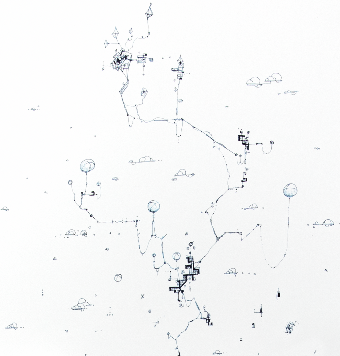 NEW: Signed Limited Edition Print of "Fragmented in Blue between Nature and Invention"